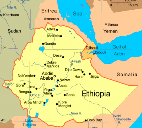 Map of Ethiopia 1